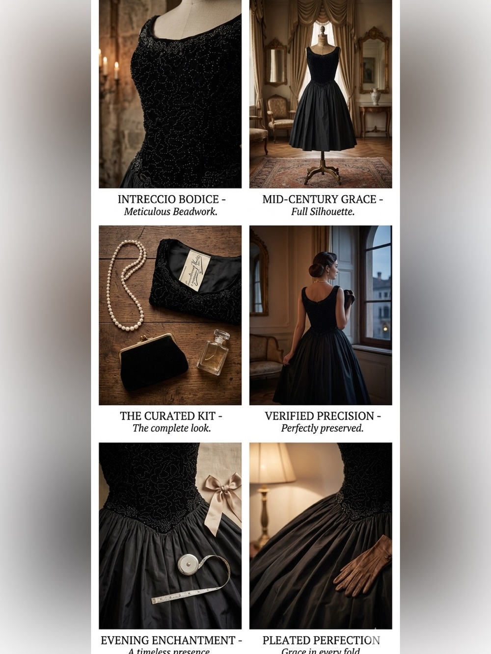 Gothic glam Black Velvet taffeta Midi Dress Whimsigoth Beaded Basque waist XS/S - Picture 2 of 10